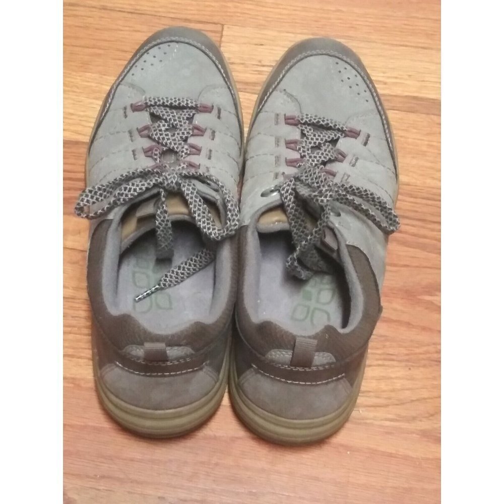 Earth Origins Sneakers Lace-Up Womens 9M Comfort walking Shoes Grey Brown SUEDE - Picture 3 of 9